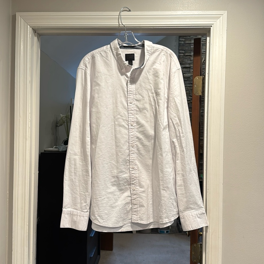 White mens dress shirt